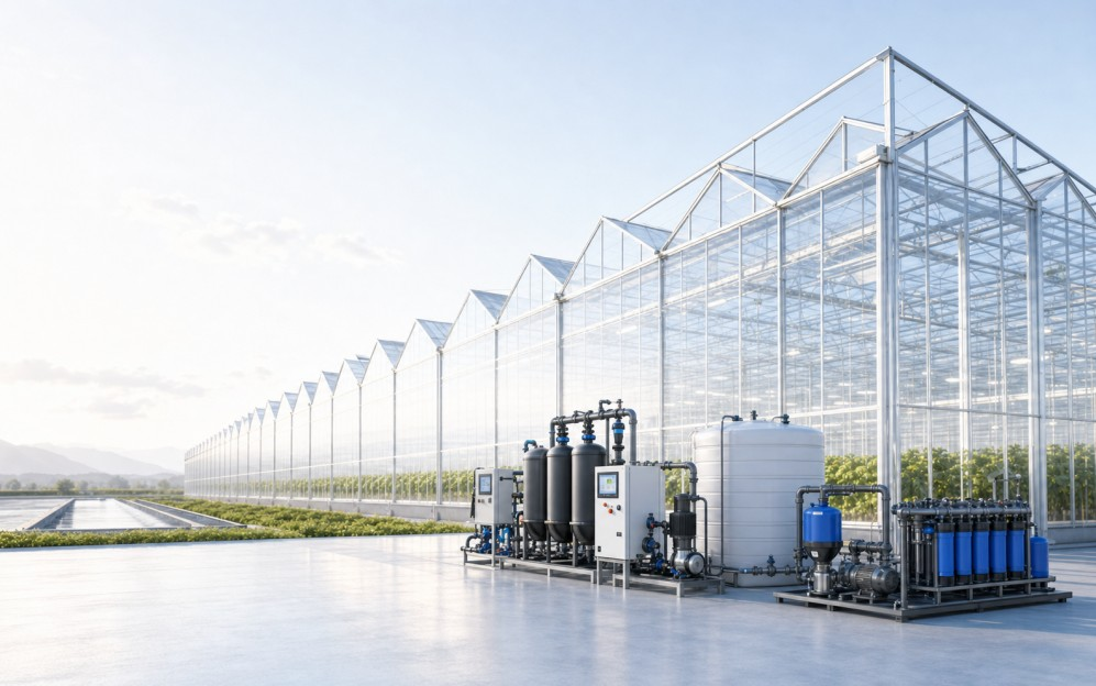 Smart greenhouse and fertigation project